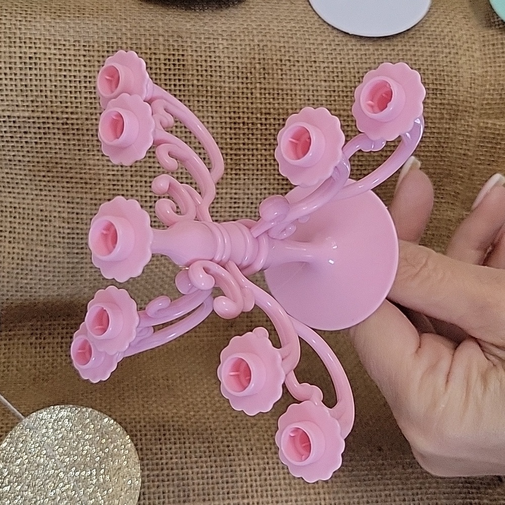 EXPANDABLE CANDLE HOLDER CAKE TOPPER, CHOICE OF COLOR - Picture 5 of 10